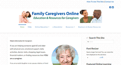 Desktop Screenshot of familycaregiversonline.net